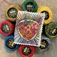 Dropcloth Samplers - Embroidery Sampler - Strawberry Needle Book