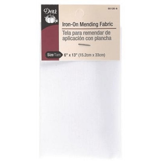Dritz - Iron-On Mending Fabric - 6" x 13"